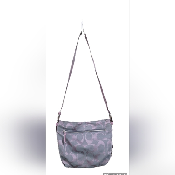 Coach Purple and Gray Crossbody Bag - Picture 3 of 15